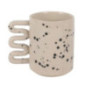 Mug anse serpentin noir et blanc