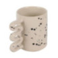 Mug anse serpentin noir et blanc
