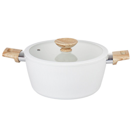 Faitout creme strie d24cm