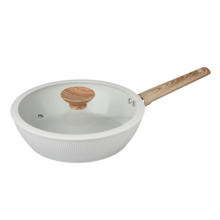 Sauteuse creme strie d26cm