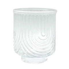 Verre bas motif arche en relief