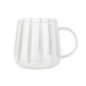 Mug en verre motif rayures