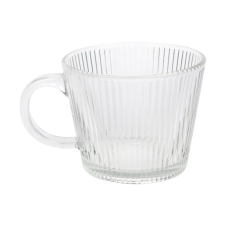 Tasse en verre strie 380ml