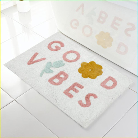 Tapis de bain good vibes 50x80