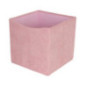 Cube rangement velours rose
