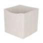 Cube rangement velours beige