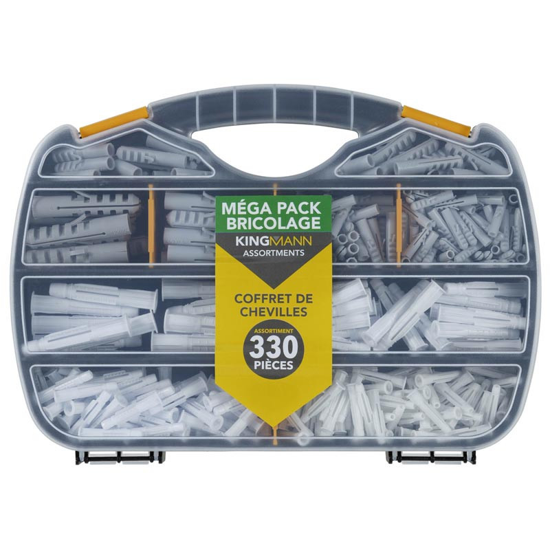 Coffret 330 chevilles plastique
