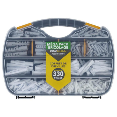 Coffret 330 chevilles plastique