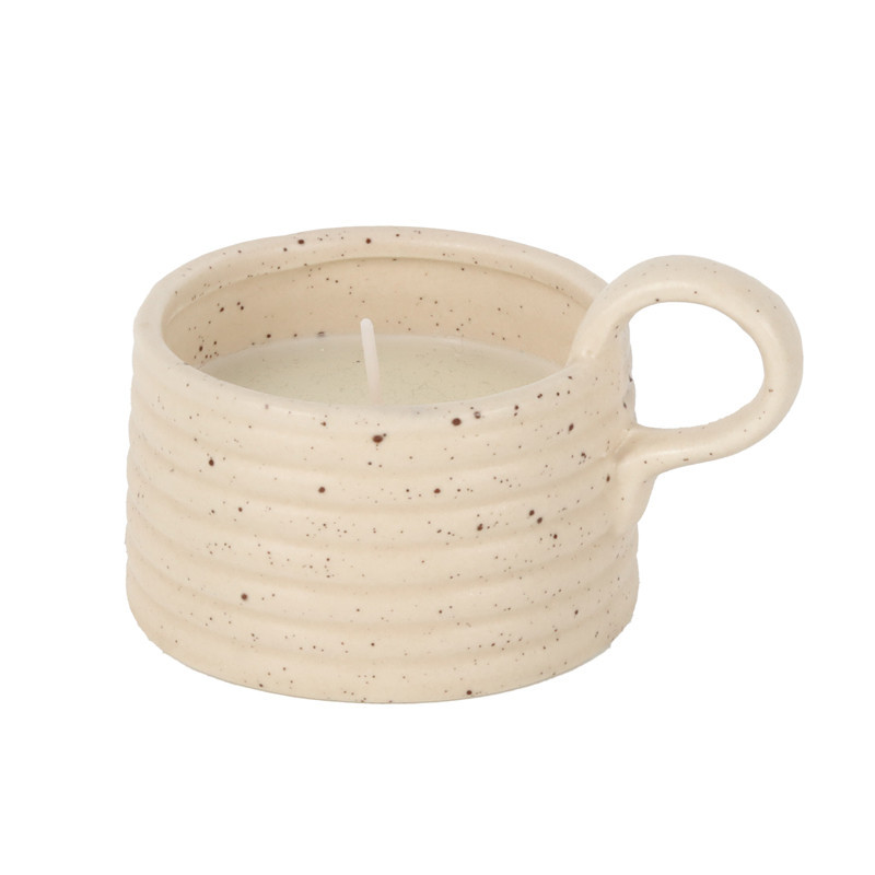 Bougie mug strie