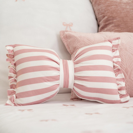 Coussin nAud papillon rose 25x35