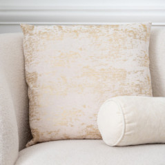 Coussin gold abstrait 45x45cm