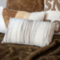 Coussin brosse 30x50cm creme