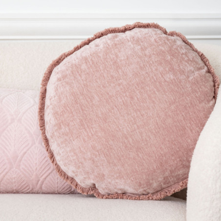 Coussin luxury blush d40cm