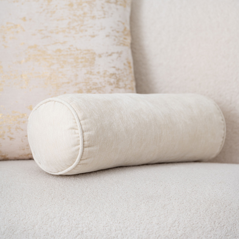 Housses De Traversin En Jersey Fin Biberna - Lot De 2 - 15x40 Cm - 100% Coton - Naturel - Doux Et Respirant