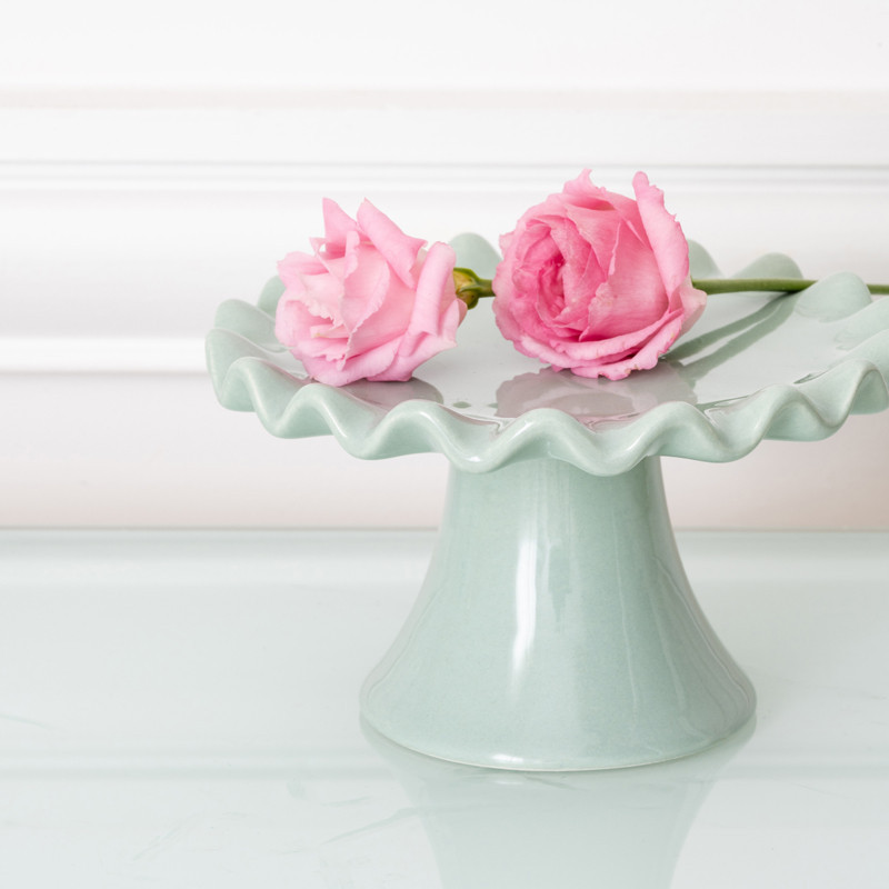 Plateau ceramique sur pied