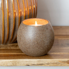 Bougie boule ceramique