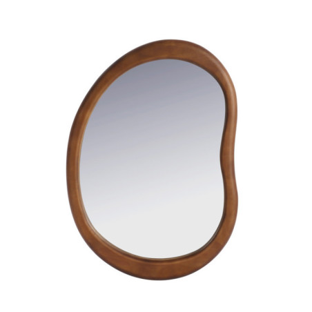 Miroir organique bord bois