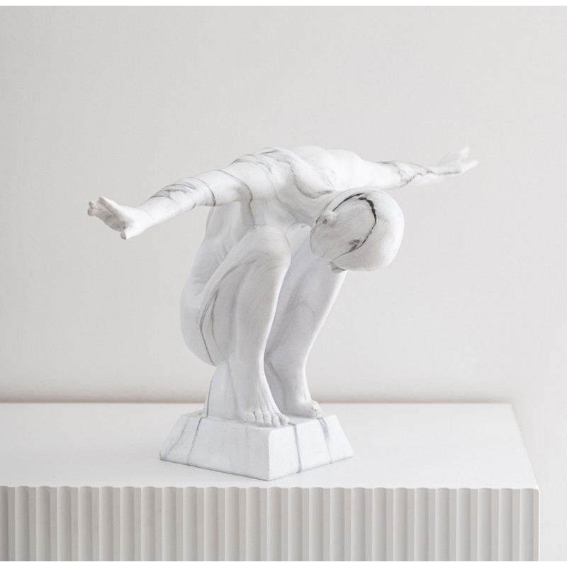 Statuette effet marbre