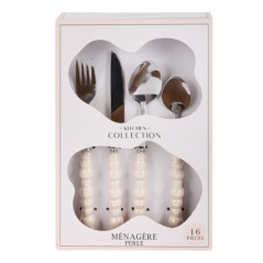 Menagere avec manche perles