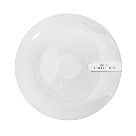 Assiette dessert tourbillon blc