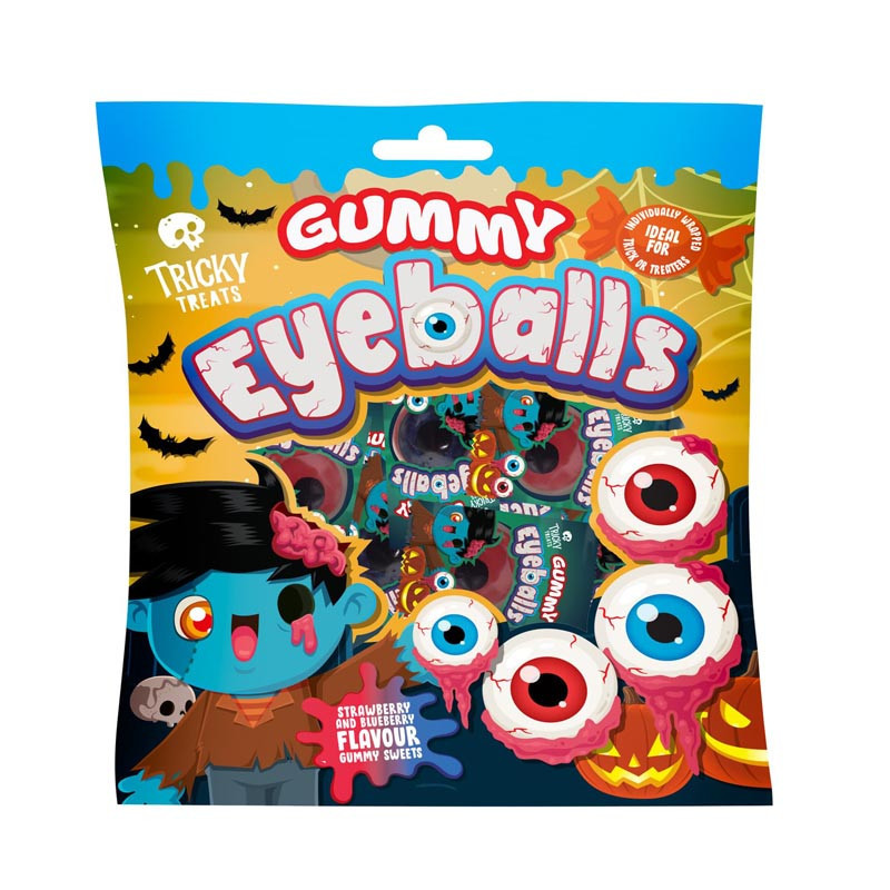 Bonbon oeil fraise et myrtille