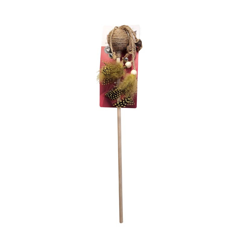 Jouet chat baton avec boule