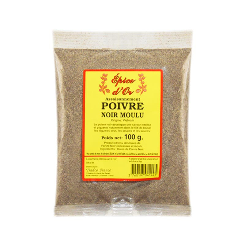 Poivre noir moulu 100g
