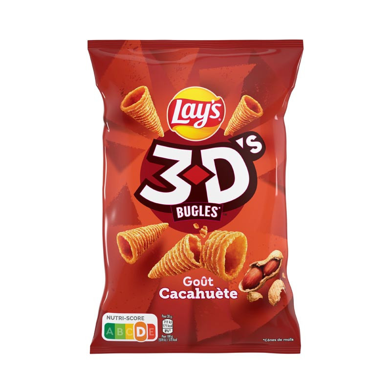 Bugles 3d gout cacahuete 85g