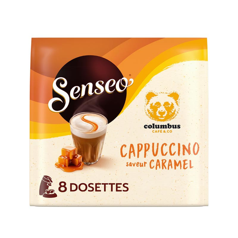 Dosettes capuccino caramel