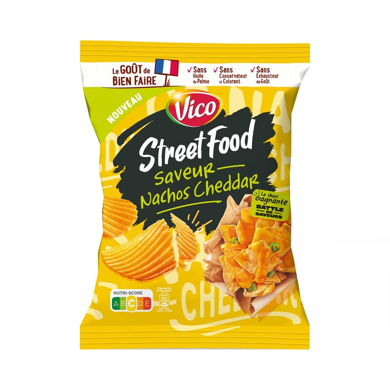 Chips street food nachos cheddar