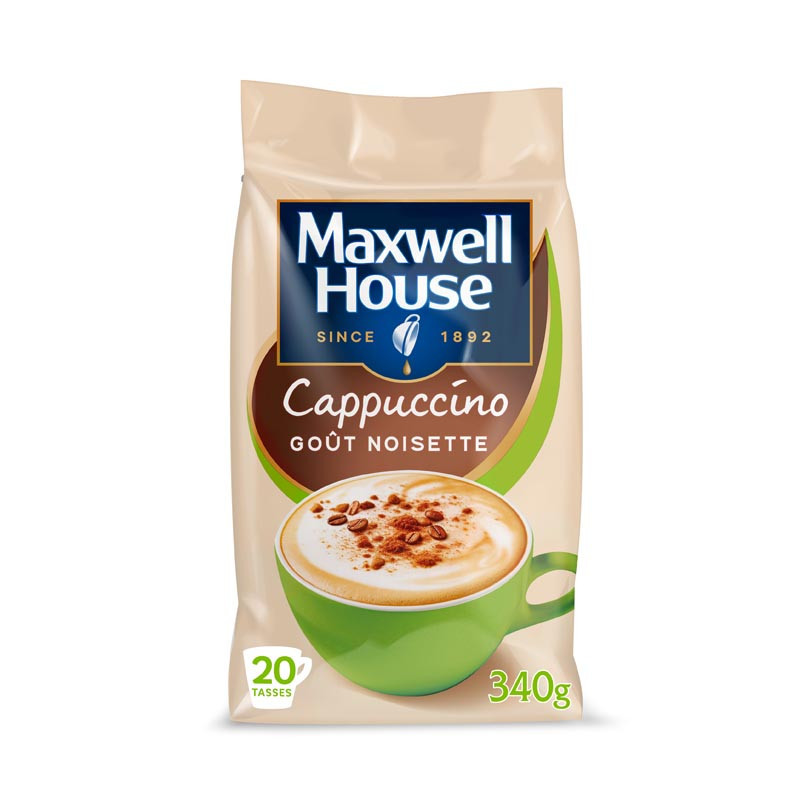 Cappuccino noisette soluble 340g