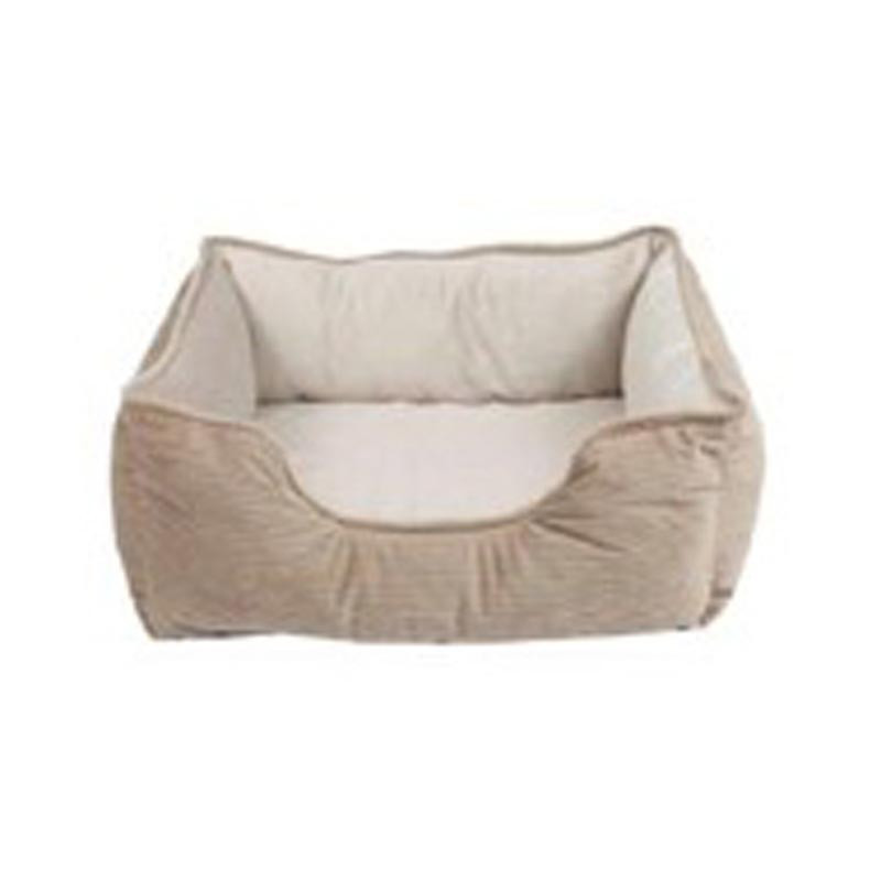 Panier pour chien velours beige