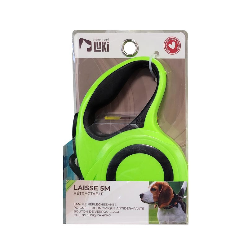 Laisse retractable sangle 40kg