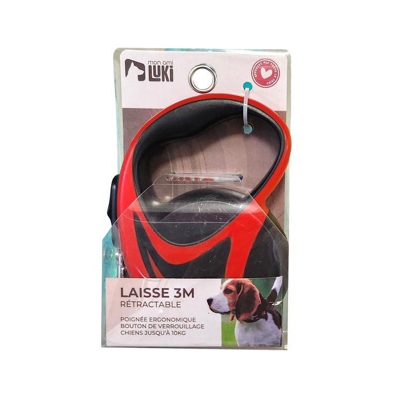 Laisse retractable sangle 10kg