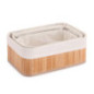 Panieres de rangement bambou x3
