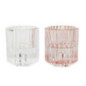 Bougeoir double sens verre strie