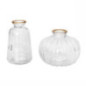 Mini vase bord dore