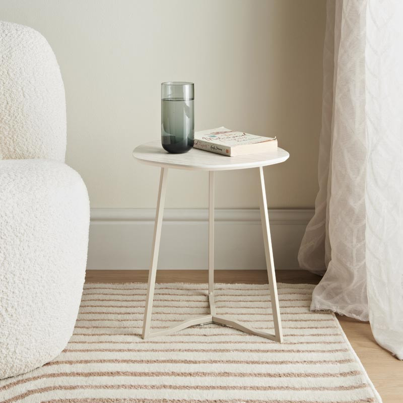 Table effet travertin pm