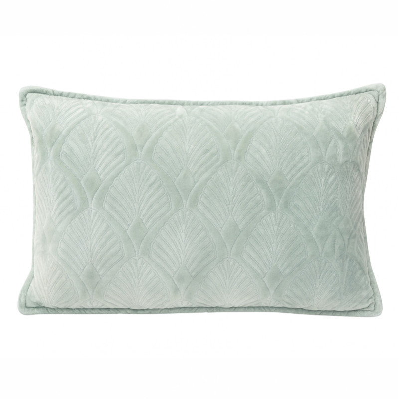 Coussin leaf 50x30cm velours pur