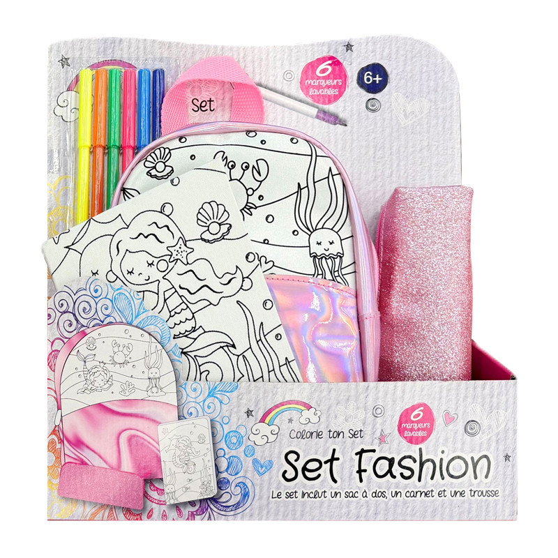 Set sac et cahier a decorer