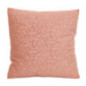 Coussin velours cotele feuilles