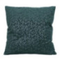 Coussin velours cotele feuilles