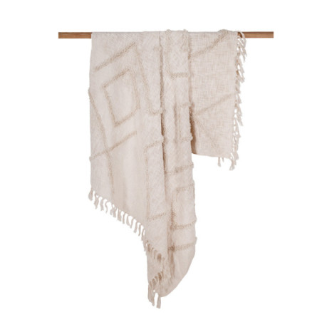 Plaid ibiza 130x170cm creme