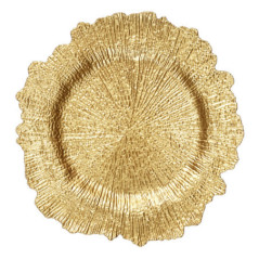 Dessous d'assiette dore d33cm