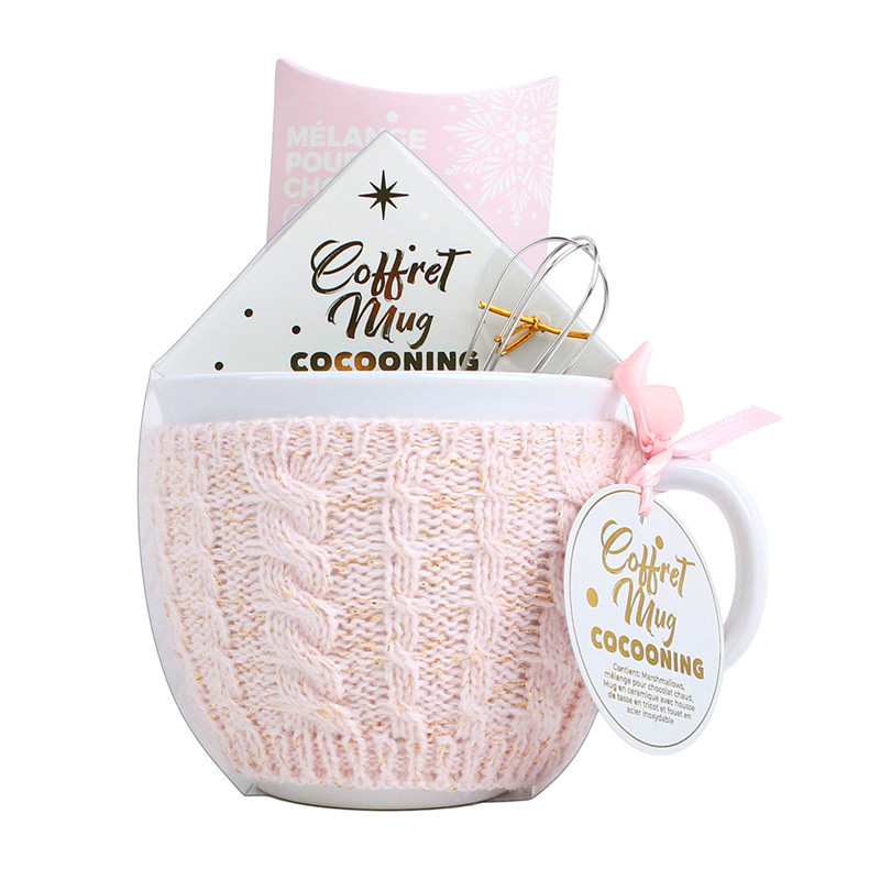Coffret mug cocooning, chocolat