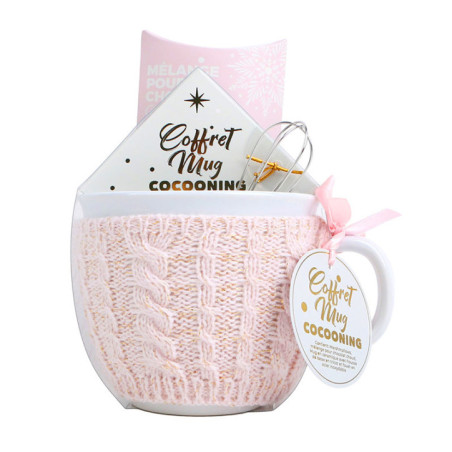 Coffret mug cocooning, chocolat