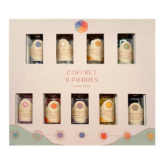 Coffret 9 bouteilles en pierres