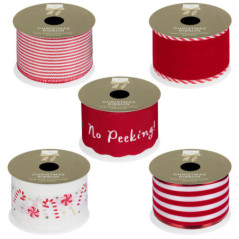 Ruban 2.7m rouge sucre d'orge