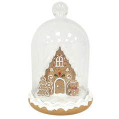 Cloche avec maison pain d'epices