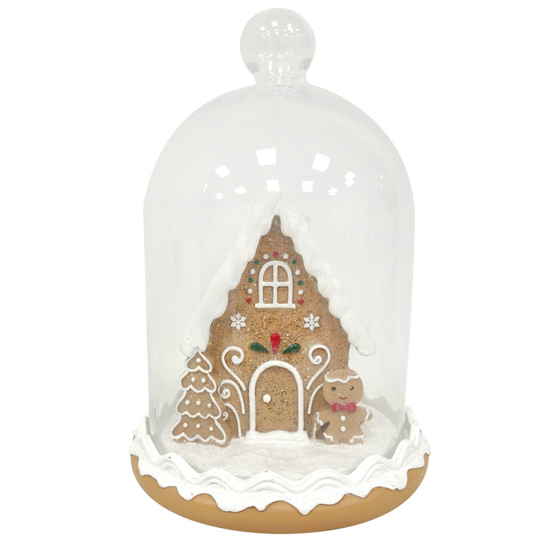 Cloche avec maison pain d'epices